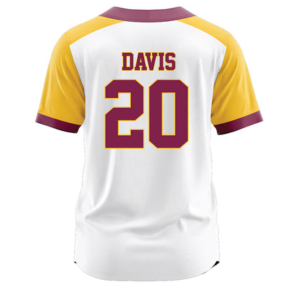 Arizona State - NCAA Softball : Takya Davis - White Jersey