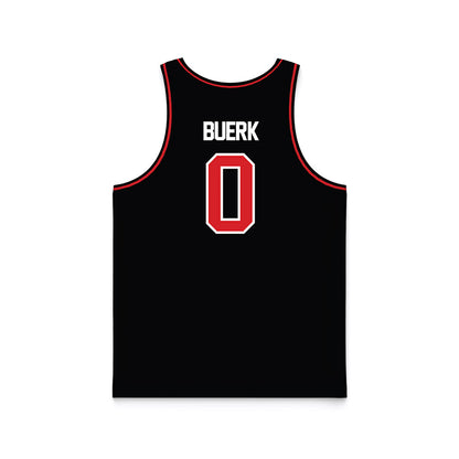 Davidson - NCAA Women's Basketball : Eliza Buerk - Black Basketball Jersey-1