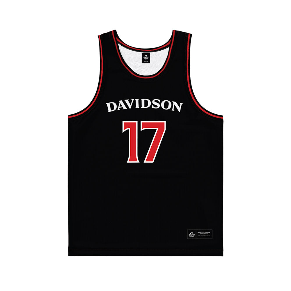 Davidson - NCAA Women's Basketball : Candice Lienafa - Black Basketball Jersey