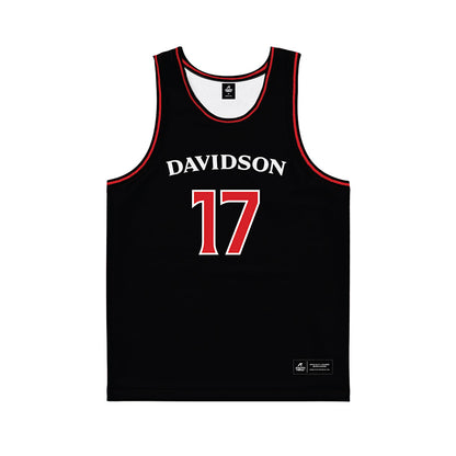 Davidson - NCAA Women's Basketball : Candice Lienafa - Black Basketball Jersey