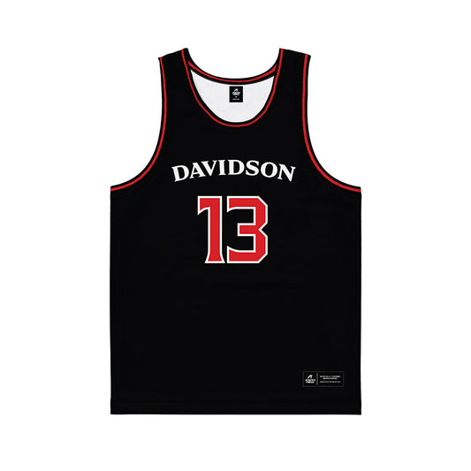 Davidson - NCAA Women's Basketball : Sienna Dauer - Black Basketball Jersey