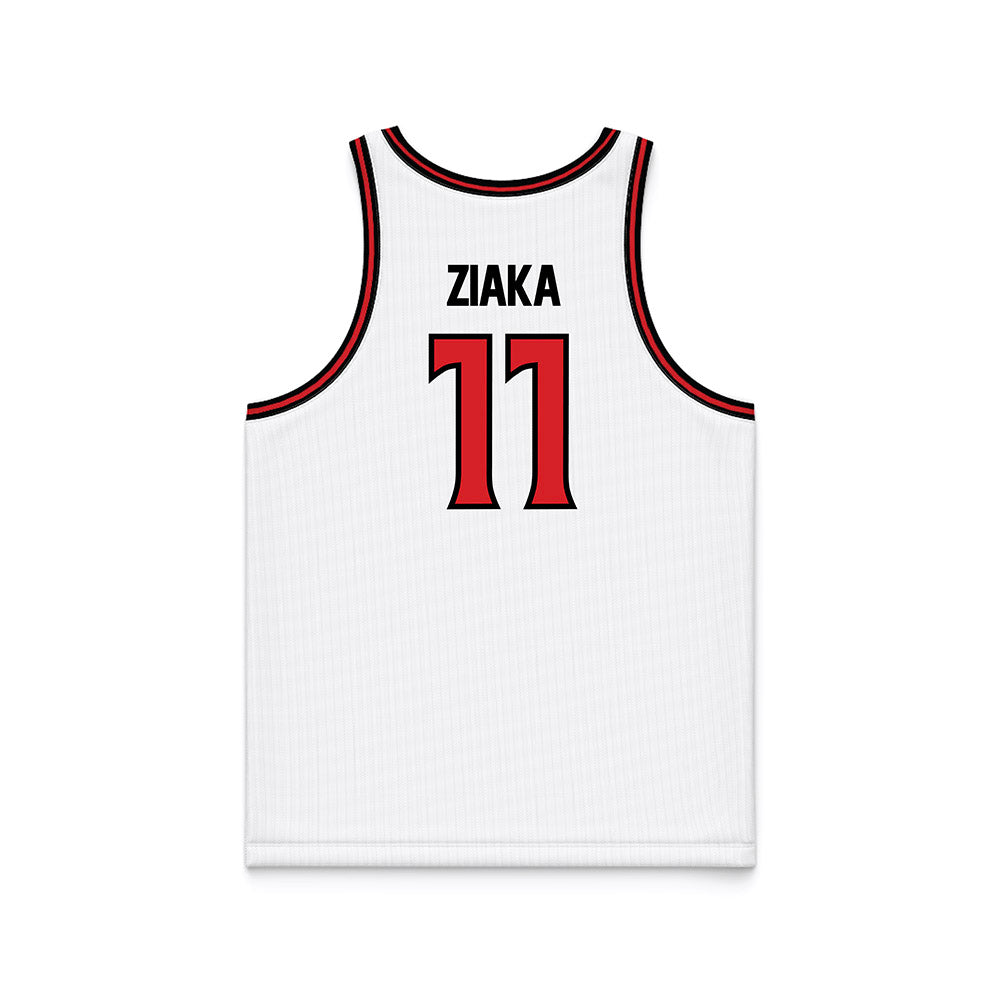 Davidson - NCAA Women's Basketball : Angeliki Ziaka - White Basketball Jersey-1