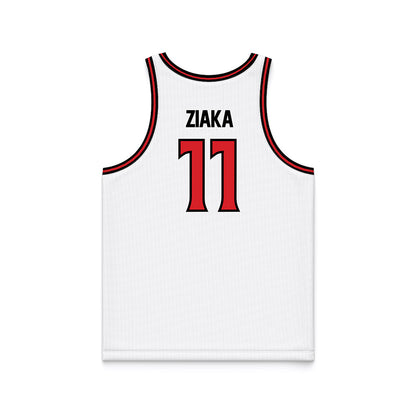 Davidson - NCAA Women's Basketball : Angeliki Ziaka - White Basketball Jersey-1