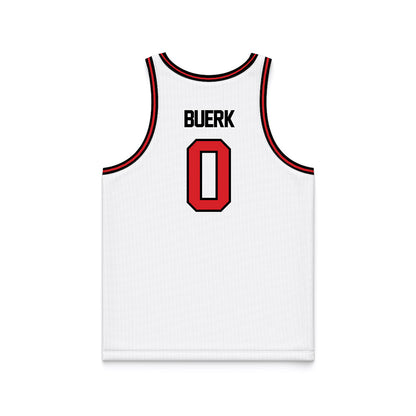 Davidson - NCAA Women's Basketball : Eliza Buerk - White Basketball Jersey-1
