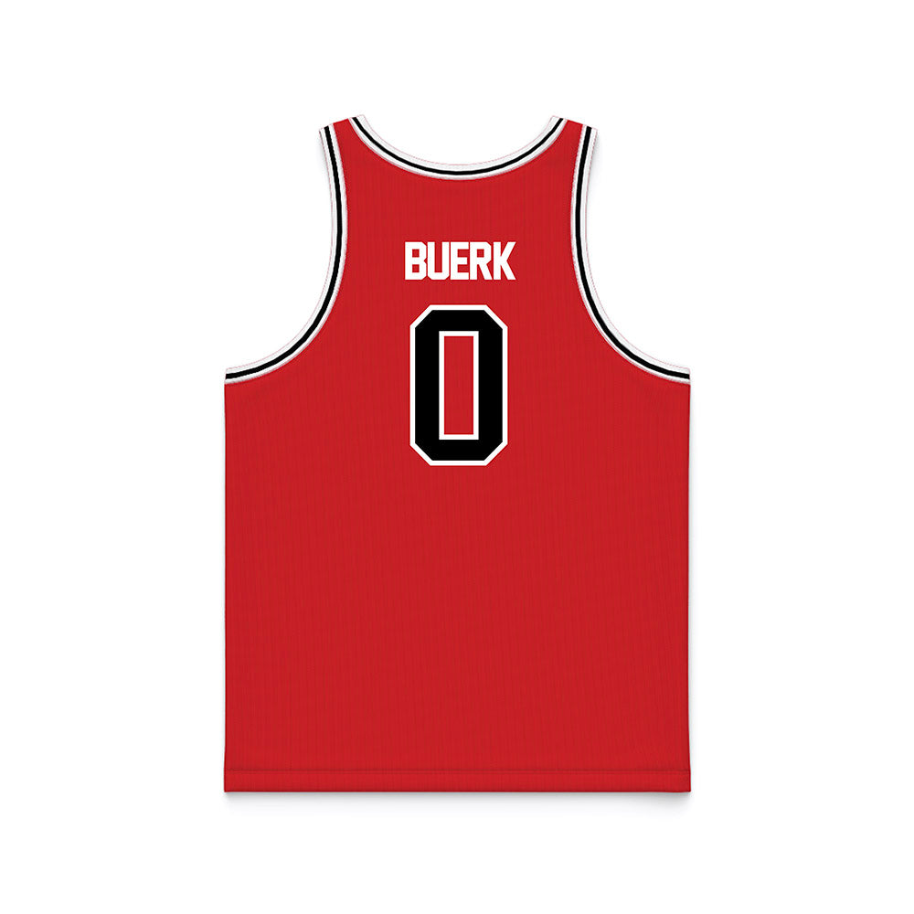 Davidson - NCAA Women's Basketball : Eliza Buerk - Red Basketball Jersey-1