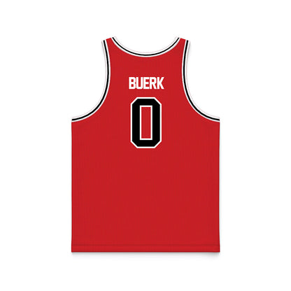 Davidson - NCAA Women's Basketball : Eliza Buerk - Red Basketball Jersey-1