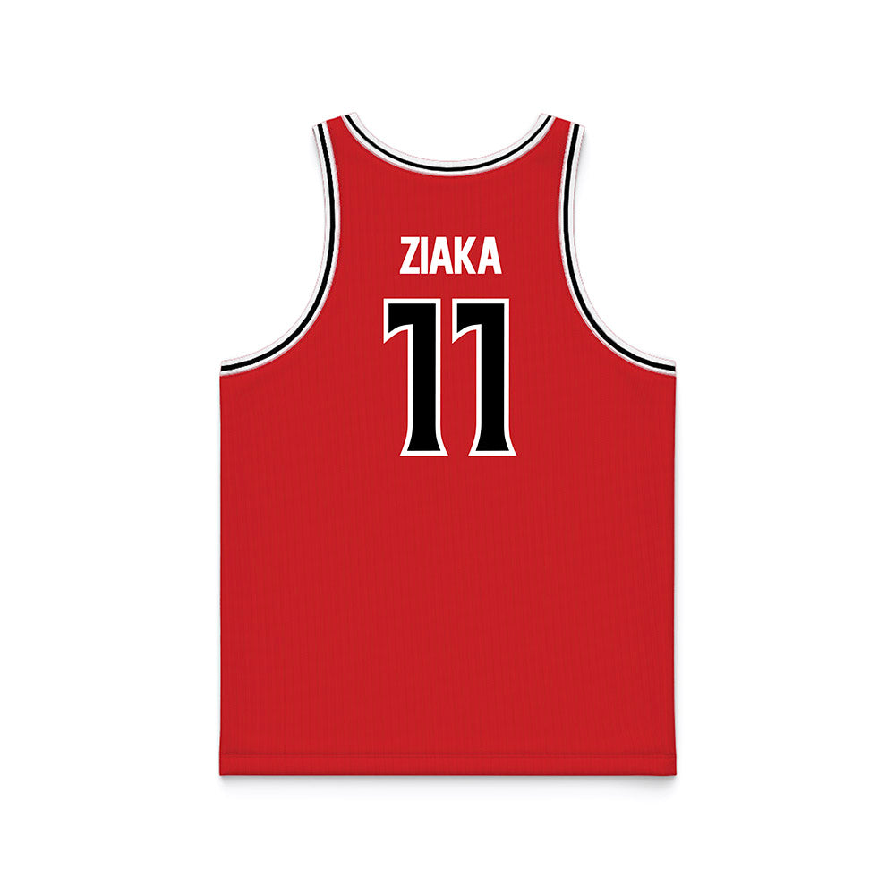 Davidson - NCAA Women's Basketball : Angeliki Ziaka - Red Basketball Jersey-1