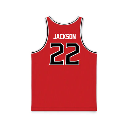 Davidson - NCAA Women's Basketball : Sylvie Jackson - Red Basketball Jersey
