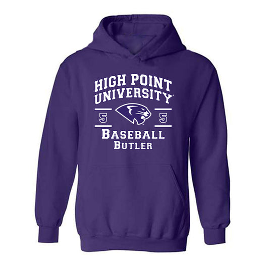 High Point - NCAA Baseball : Cordarius Butler - Classic Fashion Shersey Hooded Sweatshirt-0