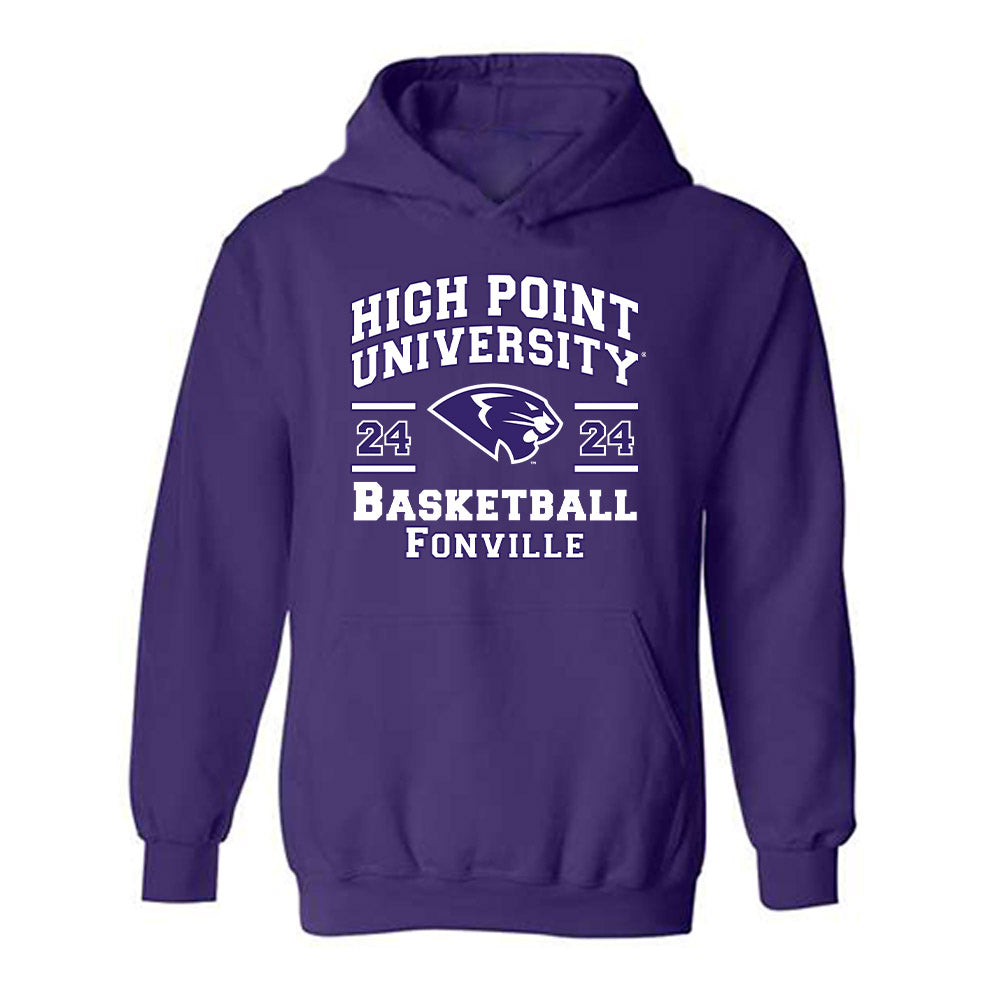 High Point - NCAA Men's Basketball : David Fonville - Classic Fashion Shersey Hooded Sweatshirt-0