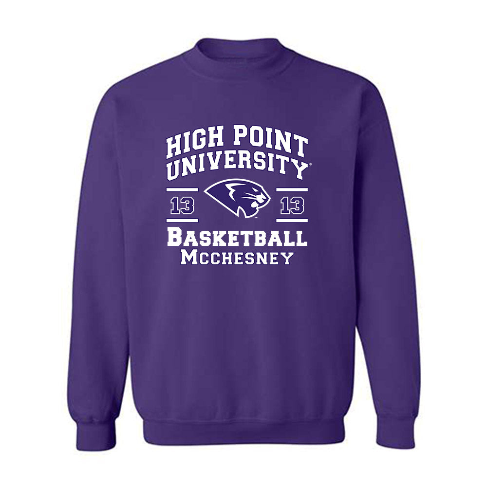 High Point - NCAA Men's Basketball : Liam Mcchesney - Classic Fashion Shersey Crewneck Sweatshirt-0