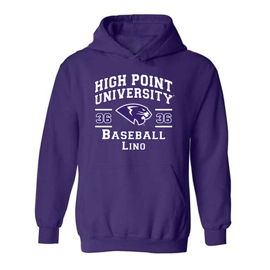 High Point - NCAA Baseball : Anthony Lino - Classic Fashion Shersey Hooded Sweatshirt-0