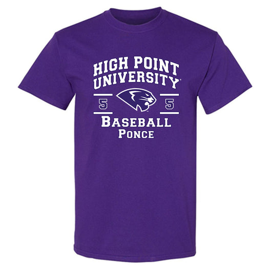 High Point - NCAA Baseball : Willie Ponce - Classic Fashion Shersey T-Shirt-0