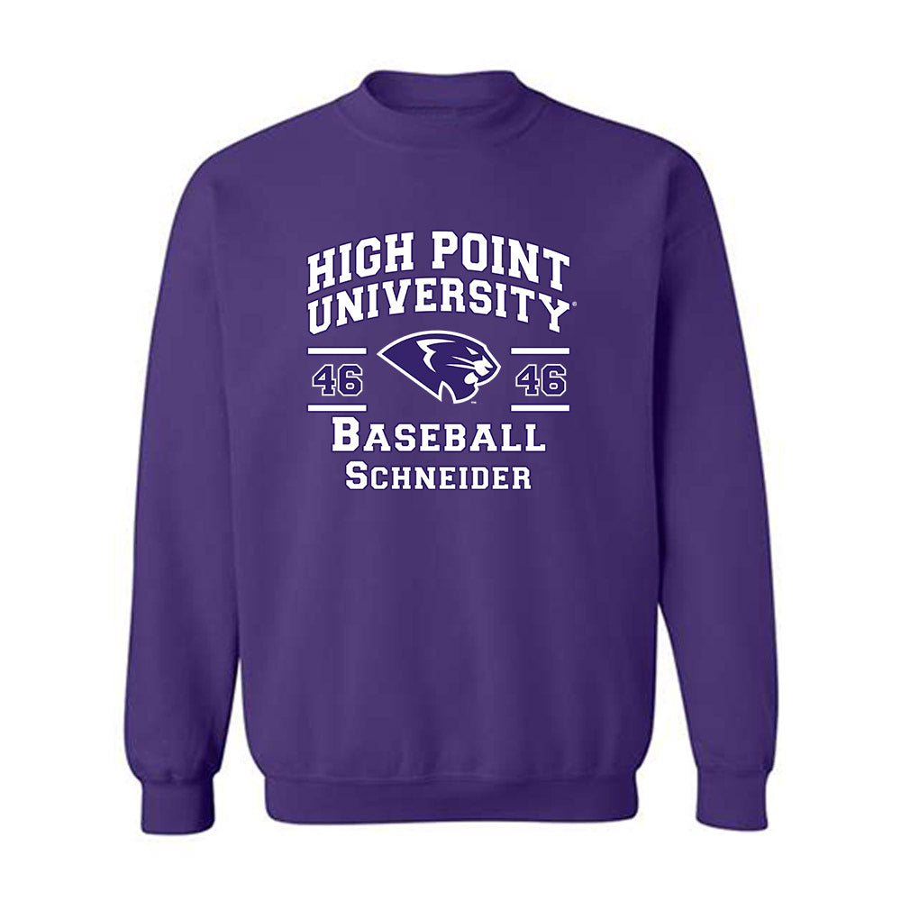 High Point - NCAA Baseball : Charlie Schneider - Classic Fashion Shersey Crewneck Sweatshirt-0