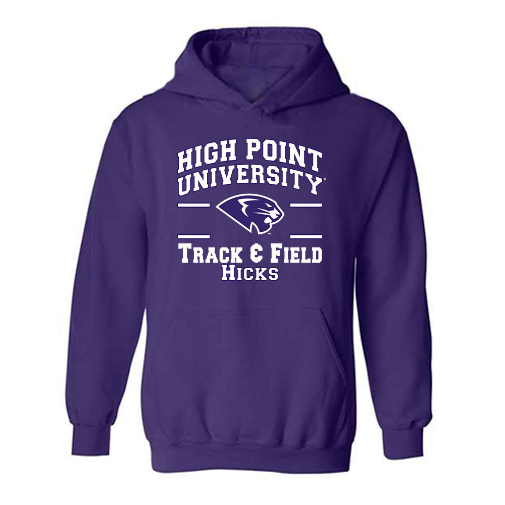 High Point - NCAA Women's Track & Field : Kendall Hicks - Classic Fashion Shersey Hooded Sweatshirt-0