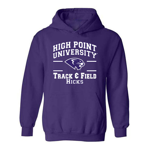 High Point - NCAA Women's Track & Field : Kendall Hicks - Classic Fashion Shersey Hooded Sweatshirt-0