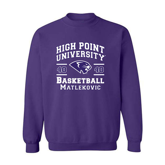 High Point - NCAA Men's Basketball : Ivan Matlekovic - Classic Fashion Shersey Crewneck Sweatshirt-0