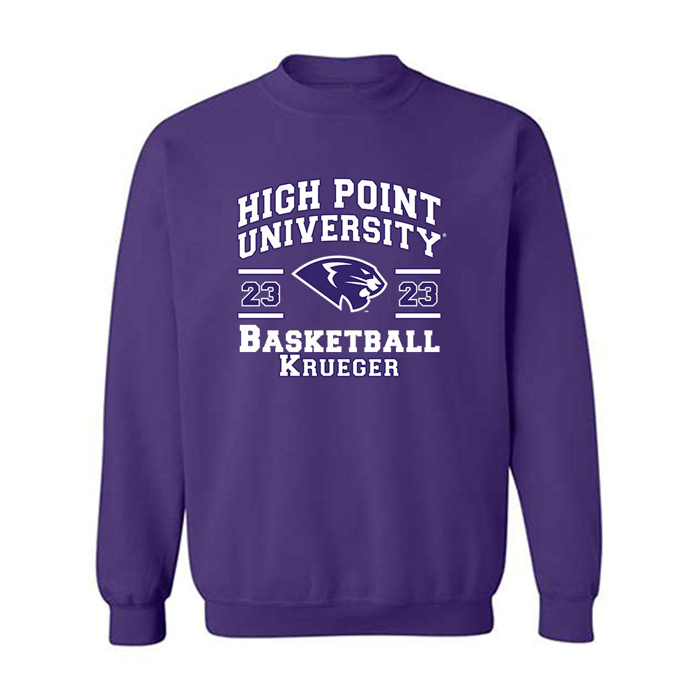 High Point - NCAA Men's Basketball : Kasen Krueger - Classic Fashion Shersey Crewneck Sweatshirt-0