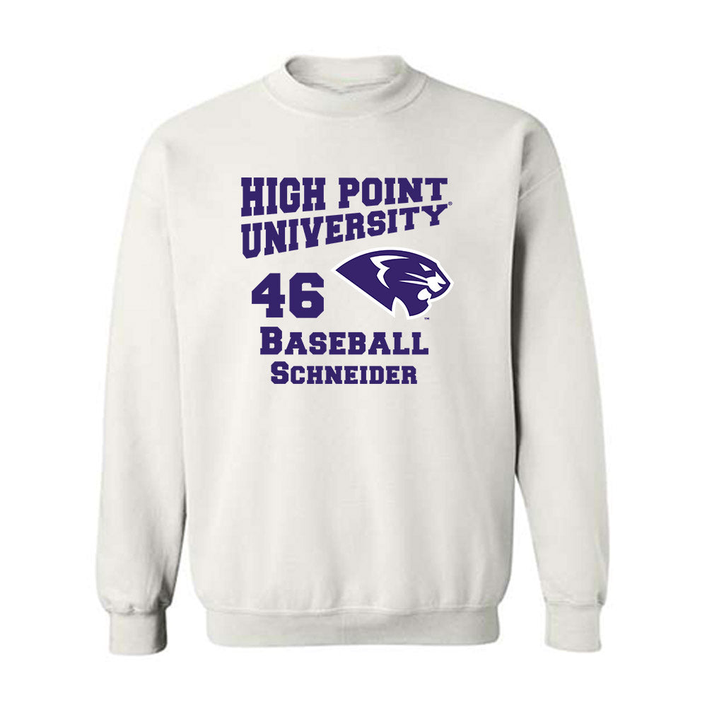 High Point - NCAA Baseball : Charlie Schneider - Crewneck Sweatshirt-0