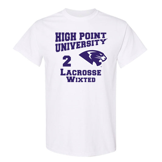 High Point - NCAA Men's Lacrosse : Justin Wixted - T-Shirt-0