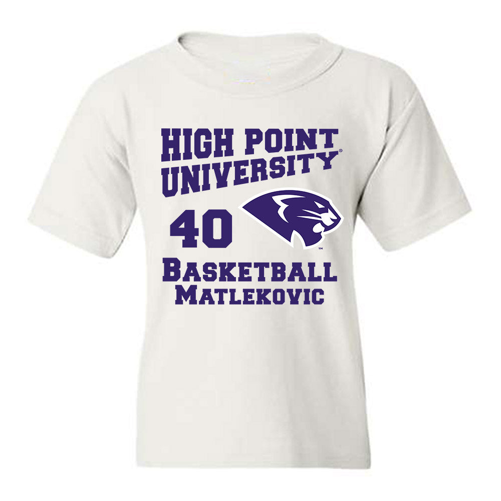 High Point - NCAA Men's Basketball : Ivan Matlekovic - Youth T-Shirt-0