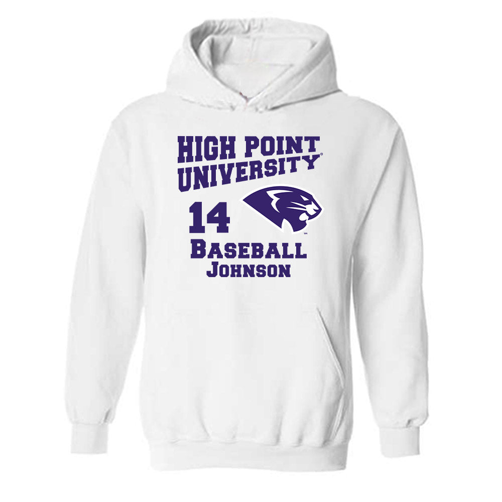 High Point - NCAA Baseball : Landen Johnson - Hooded Sweatshirt-0