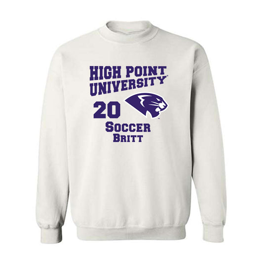 High Point - NCAA Men's Soccer : Caleb Britt - Crewneck Sweatshirt-0