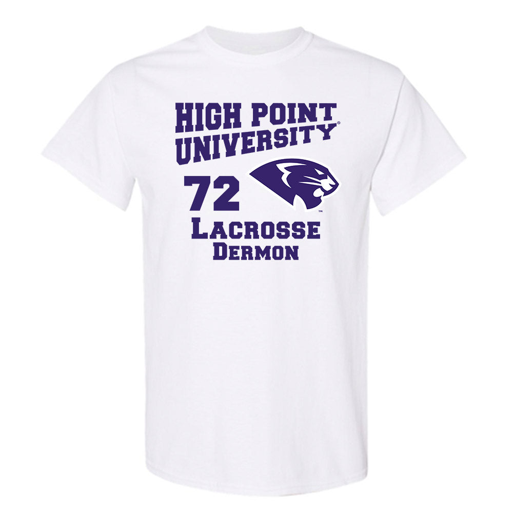 High Point - NCAA Men's Lacrosse : Luke Dermon - T-Shirt-0