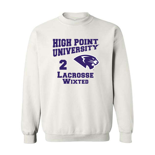 High Point - NCAA Men's Lacrosse : Justin Wixted - Crewneck Sweatshirt-0