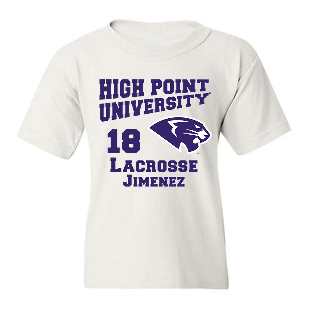 High Point - NCAA Women's Lacrosse : Marissa Jimenez - Youth T-Shirt-0