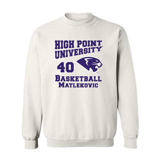 High Point - NCAA Men's Basketball : Ivan Matlekovic - Crewneck Sweatshirt-0