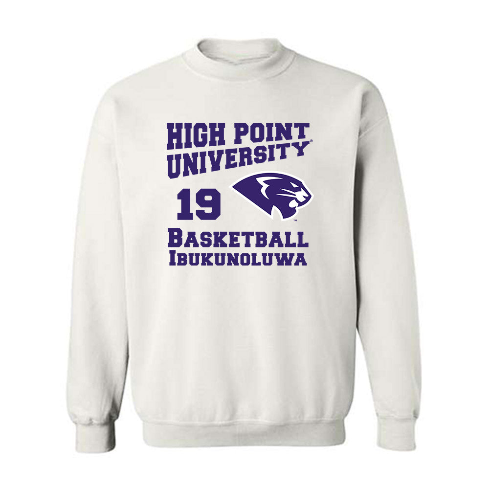 High Point - NCAA Men's Basketball : Josh Ibukunoluwa - Crewneck Sweatshirt-0