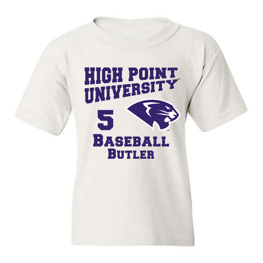 High Point - NCAA Baseball : Cordarius Butler - Youth T-Shirt-0