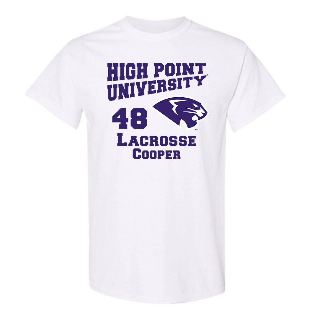 High Point - NCAA Men's Lacrosse : Owen Cooper - T-Shirt-0