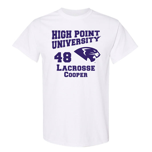 High Point - NCAA Men's Lacrosse : Owen Cooper - T-Shirt-0