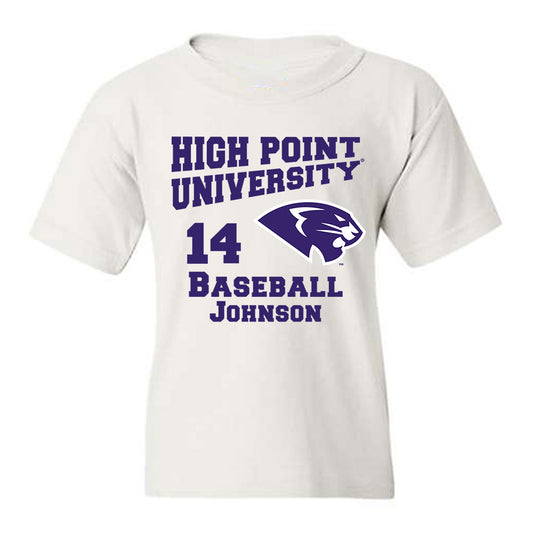 High Point - NCAA Baseball : Landen Johnson - Youth T-Shirt-0