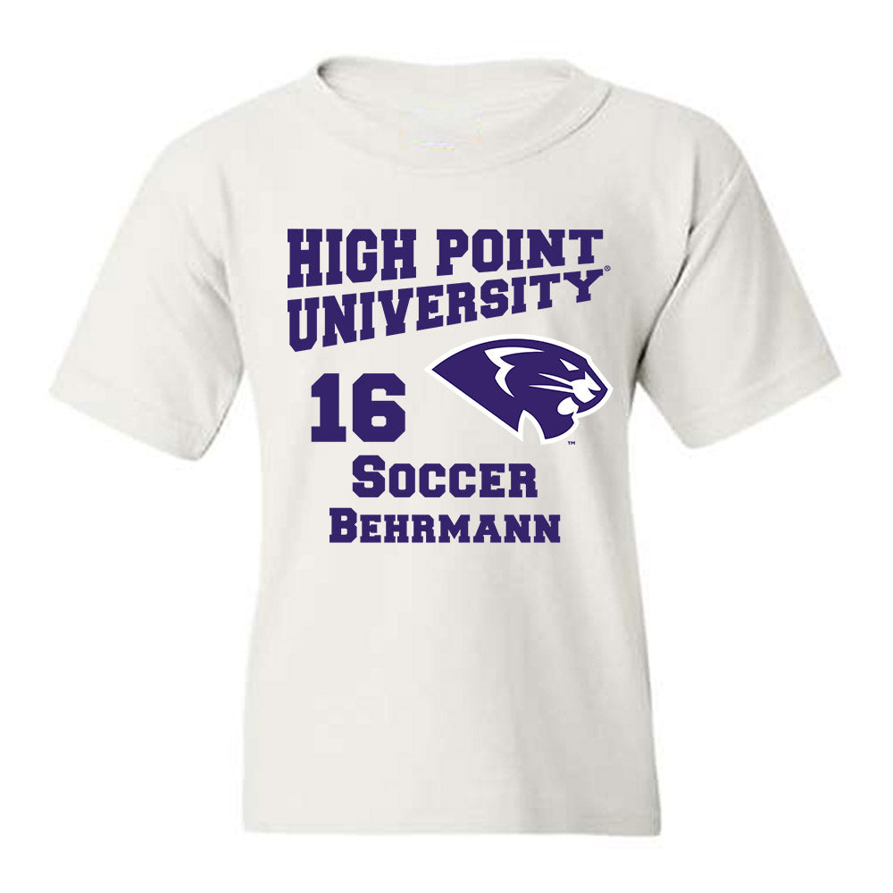 High Point - NCAA Men's Soccer : Noah Behrmann - Youth T-Shirt-0