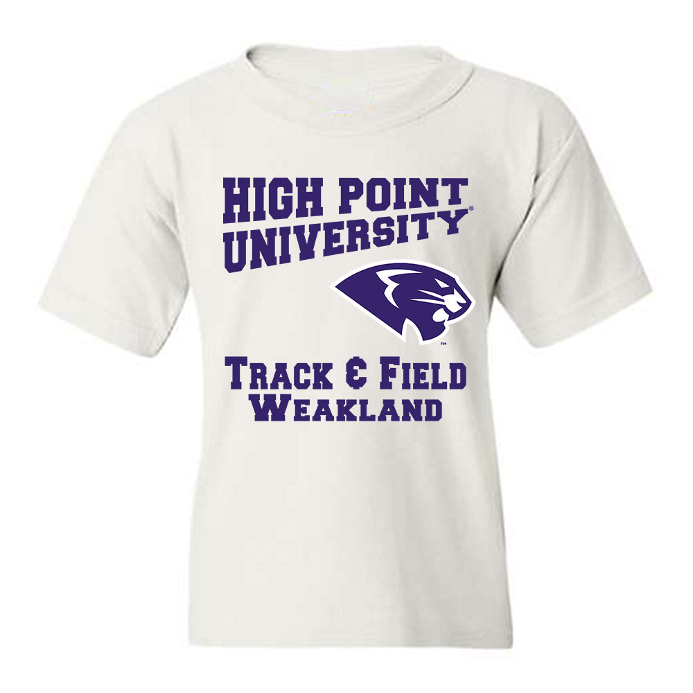 High Point - NCAA Men's Track & Field : Jake Weakland - Youth T-Shirt-0