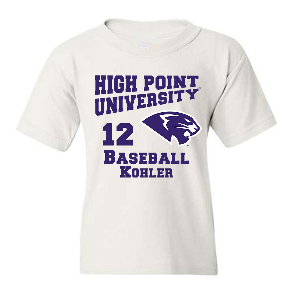 High Point - NCAA Baseball : Jace Kohler - Youth T-Shirt-0