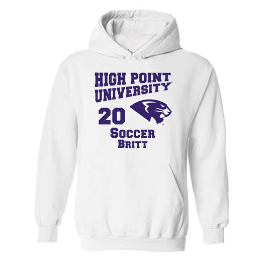 High Point - NCAA Men's Soccer : Caleb Britt - Hooded Sweatshirt-0