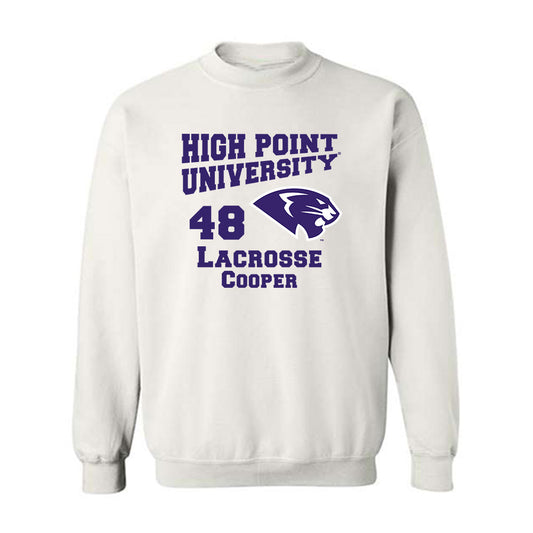 High Point - NCAA Men's Lacrosse : Owen Cooper - Crewneck Sweatshirt-0