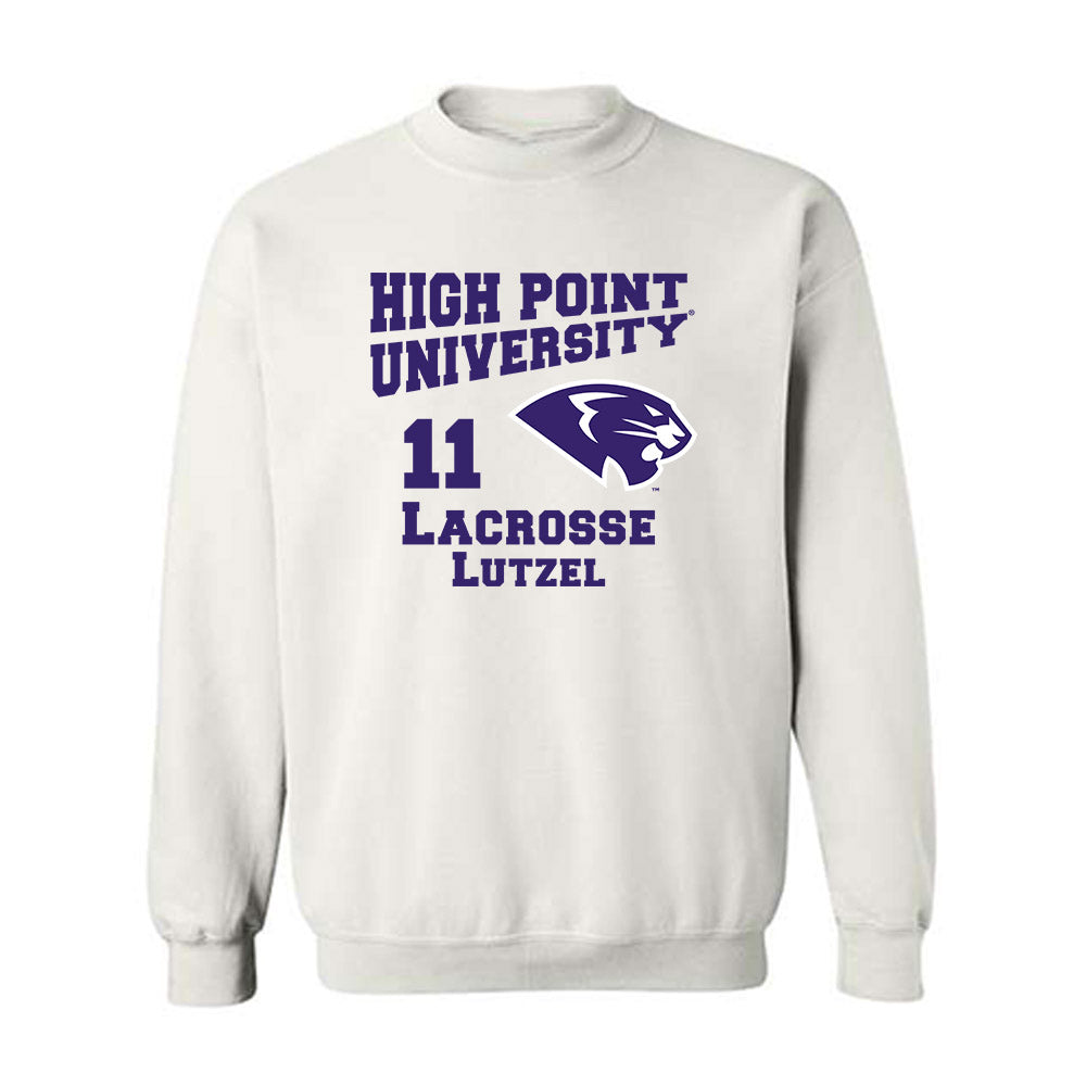 High Point - NCAA Men's Lacrosse : Matt Lutzel - Crewneck Sweatshirt-0