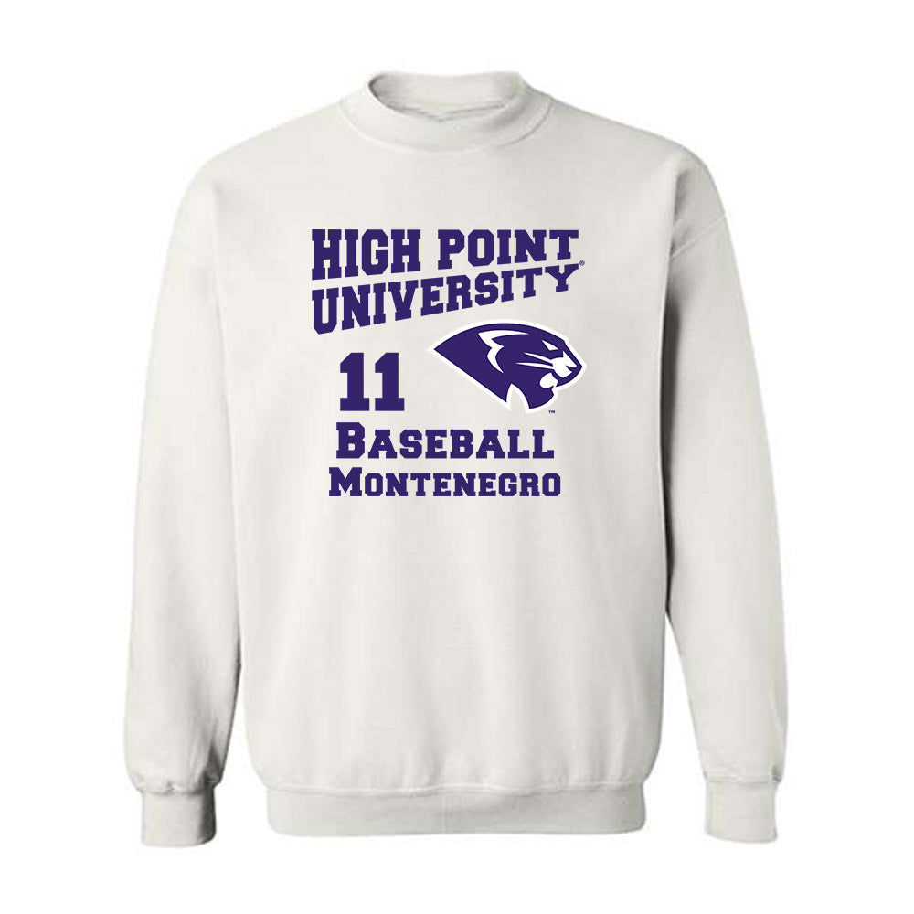 High Point - NCAA Baseball : Adrian Montenegro - Crewneck Sweatshirt-0