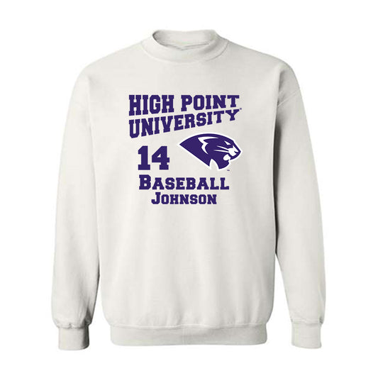 High Point - NCAA Baseball : Landen Johnson - Crewneck Sweatshirt-0