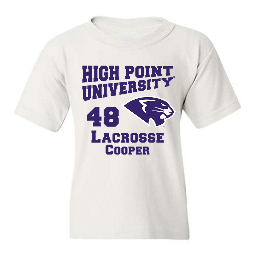 High Point - NCAA Men's Lacrosse : Owen Cooper - Youth T-Shirt-0