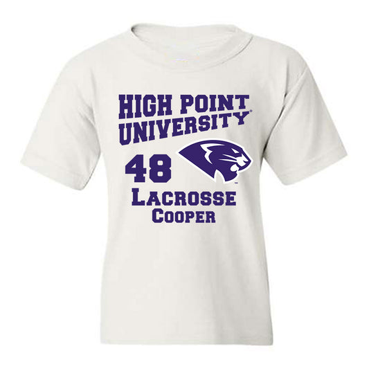 High Point - NCAA Men's Lacrosse : Owen Cooper - Youth T-Shirt-0