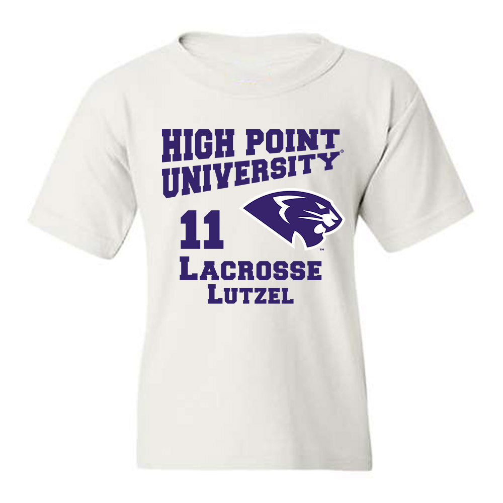 High Point - NCAA Men's Lacrosse : Matt Lutzel - Youth T-Shirt-0