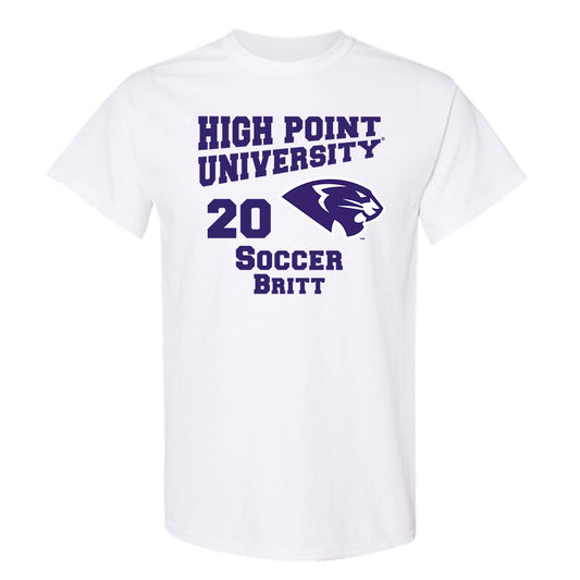 High Point - NCAA Men's Soccer : Caleb Britt - T-Shirt-0