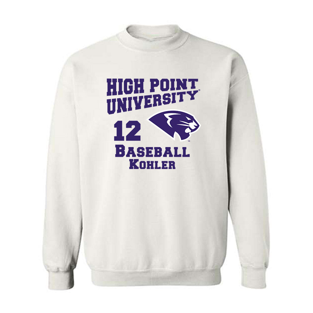 High Point - NCAA Baseball : Jace Kohler - Crewneck Sweatshirt-0