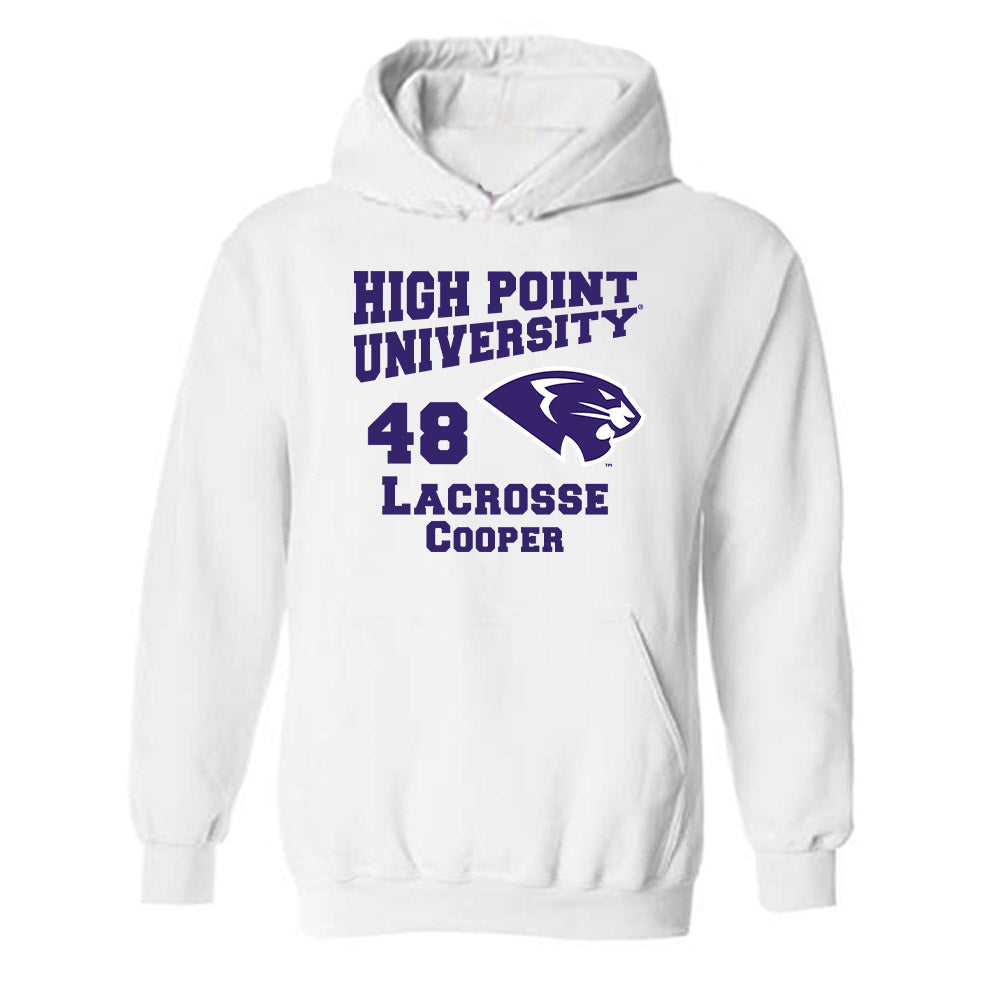High Point - NCAA Men's Lacrosse : Owen Cooper - Hooded Sweatshirt-0